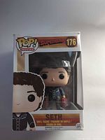 Front view of boxed Funko Pop Seth #176 figure