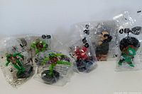 All six sealed Burger King toys in bags