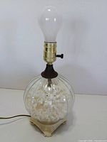 Lamp upright without bulb illuminated