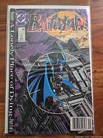 Full front view of bagged Batman #440 comic