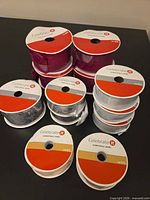 All twelve Celebrate It ribbon rolls grouped