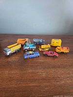 Group shot showing all nine vehicles