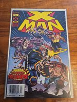 Front cover of bagged X-Man #2 comic