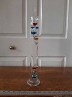Full view of Galileo thermometer front