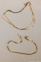 Both bracelets laid flat