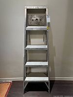 Front view showing full height and all steps