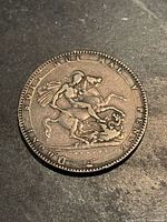 Reverse showing St George and dragon