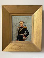 Framed portrait painting front view