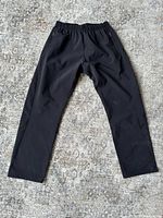Full view of black hiking pants