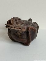 Front view showing animal face, overall form