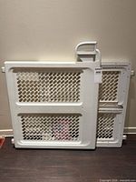 Front view of main gate and extension panel