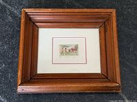 Framed miniature etching front view