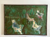 Full framed painting showing composition and frame