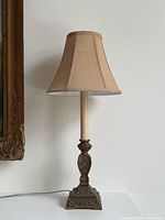 Full view of lamp with shade and cord