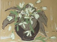 Full view of floral painting