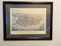 Full framed map on wall