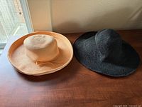 Both hats side by side showing overall styles and colors