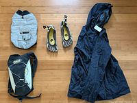 All four items laid out on floor