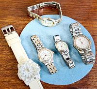 All five watches front view