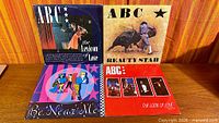 Front covers of four ABC vinyl releases