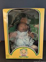 Front view of boxed Cabbage Patch Kids Preemie doll