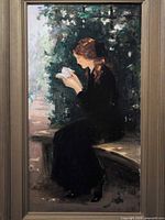 Front view showing entire framed artwork