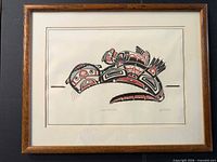 Front view of framed print showing artwork and frame