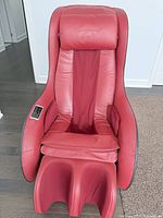 Front view of red BestMassage massage chair