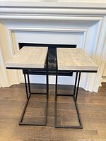 Both side tables front view