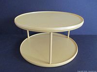 Top and side view of two-tier lazy Susan