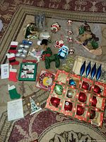 Overview of all decorations laid out