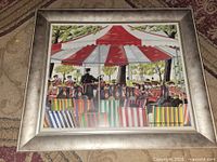 Overall view of framed P. Garnham print