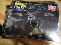 Front of packaged Donkey Fun Kit showing advertising graphics and product title
