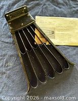 Overall view of rack with fan arms extended and patent sheet