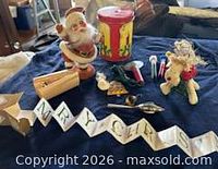 Group shot showing full assortment of holiday decor items