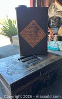 Metal tin and storage box overall view