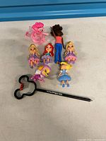 Overview of all figures and pen on tabletop