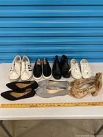 Group shot of all seven pairs on table