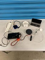 All eight items laid out on table