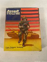 Front of box showing title artwork and wear