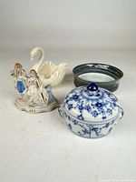Group shot showing all four porcelain pieces
