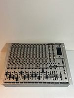 Behringer Eurorack MX2642A mixer front view showing all channel strips and controls