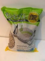 Front view of unopened Purina Tidy Cats Breeze litter pellets bag
