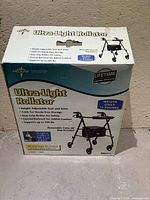 Front of box showing product name and features