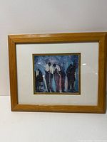 Front view showing entire framed print