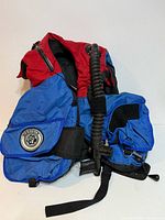 Full view of Seatec BCD front with inflator hose and pocket