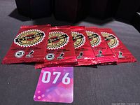 Five sealed 1993 O-Pee-Chee Premier packs displayed together