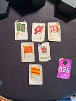 Group shot of all six flag silks