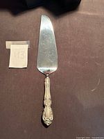 Full view of pie server showing blade and handle