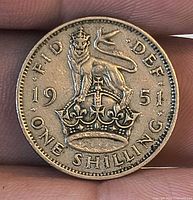 Reverse side showing crowned lion, date and denomination